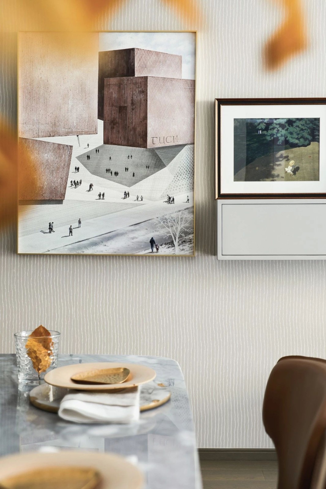 輕奢簡約風格室內設計家裝案例-餐廳裝飾畫 輕奢簡約風格室內設計家裝案例-餐廳裝飾畫