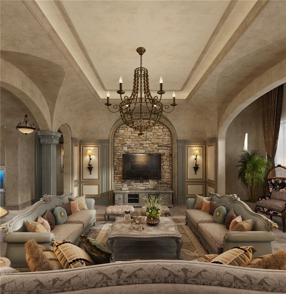 廣州市獅城國(guó)際歐式風(fēng)格平層裝修案例