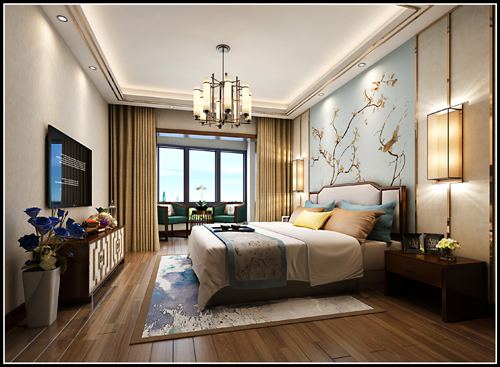 嘉興市龍鼎萬達(dá)廣場歐式風(fēng)格四居室裝修案例