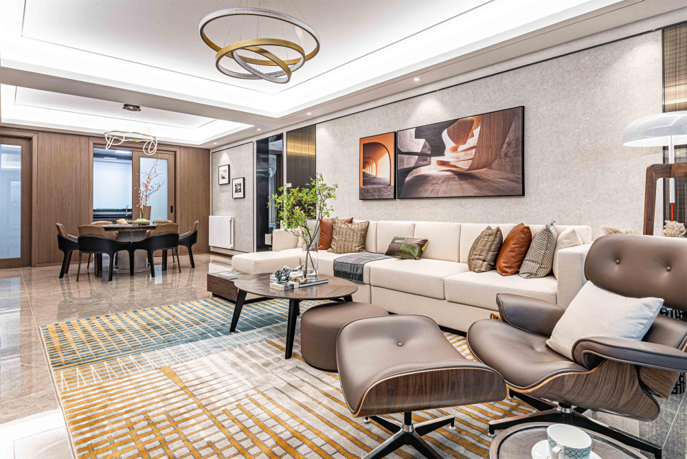 新中式風格室內設計家裝案例-客餐廳 新中式風格室內設計家裝案例-客餐廳