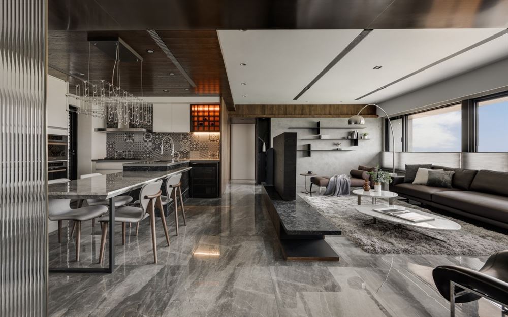 佛山市碧桂園·鳳凰灣輕奢風格四居室裝修案例