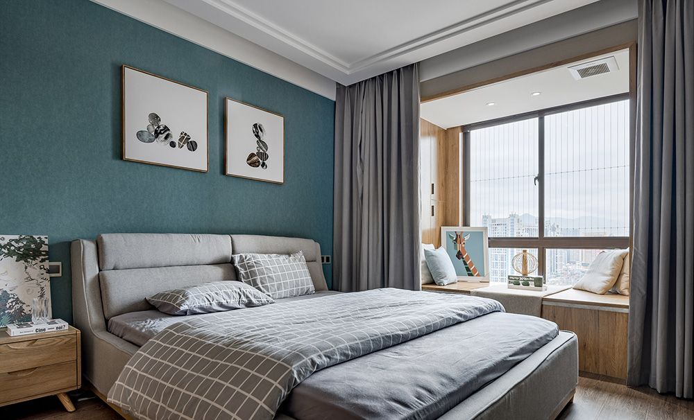 現(xiàn)代簡約風(fēng)格室內(nèi)裝修設(shè)計效果圖-保利碧桂園悅公館三居176平米-室內(nèi)裝修設(shè)計臥室 現(xiàn)代簡約風(fēng)格室內(nèi)裝修設(shè)計效果圖-保利碧桂園悅公館三居176平米-室內(nèi)裝修設(shè)計臥室