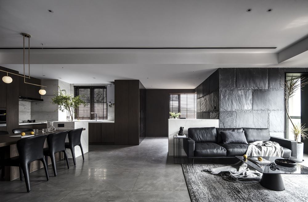 佛山市保利閱江臺現代簡約風格四居室裝修案例