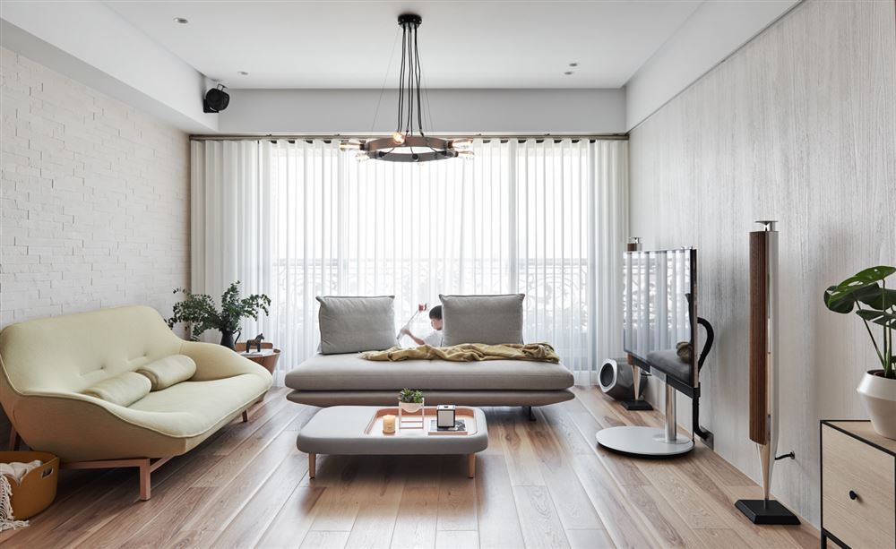 佛山市保利御江南北歐風格三居室裝修案例