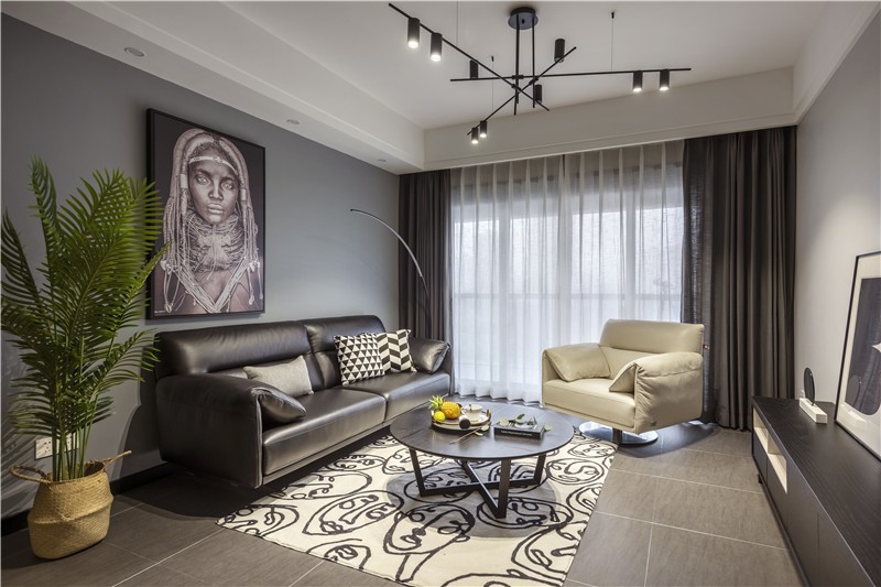 裝修案例現代輕奢風格室內裝修效果圖-客廳 裝修案例現代輕奢風格室內裝修效果圖-客廳