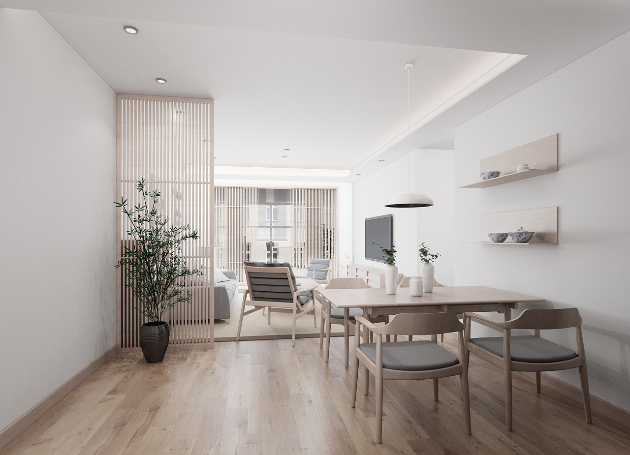 日式簡約風格家裝設計室內裝修效果圖-客餐廳 日式簡約風格家裝設計室內裝修效果圖-客餐廳