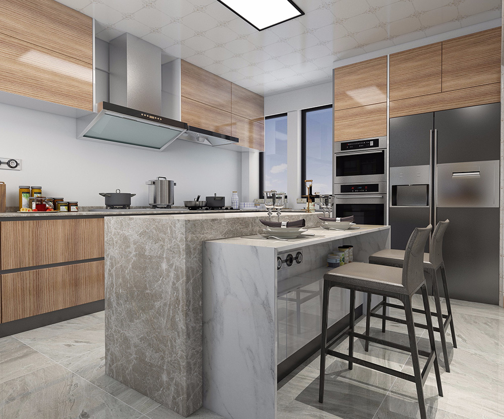 現(xiàn)代輕奢風格別墅裝修效果圖-佛山燈湖領(lǐng)秀別墅350平米-別墅廚房裝修 現(xiàn)代輕奢風格別墅裝修效果圖-佛山燈湖領(lǐng)秀別墅350平米-別墅廚房裝修