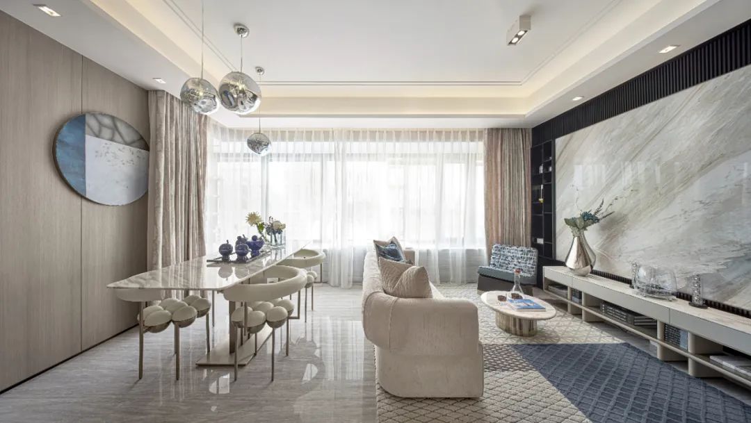 廣州市盛世名門現代簡約風格三居室裝修案例