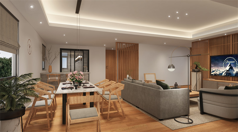 廣州市錦城花園現代簡約風格四居室裝修案例