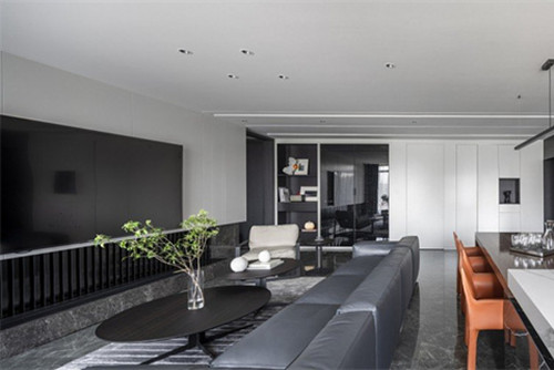 德陽市174小區現代簡約風格三居室裝修案例