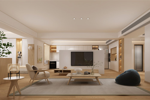 潮州市濱江雅居現代簡約風格三居室裝修案例