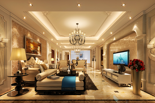 佛山市碧桂園南海悅城歐式風(fēng)格三居室裝修案例