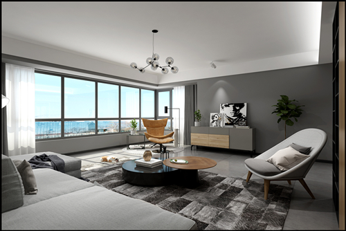 佛山市金地·中南·新城大境現(xiàn)代風(fēng)格平層裝修案例