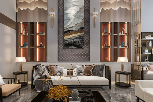 德陽市88號苑輕奢風格別墅裝修案例