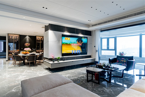 德陽市安居苑現代簡約風格四居室裝修案例